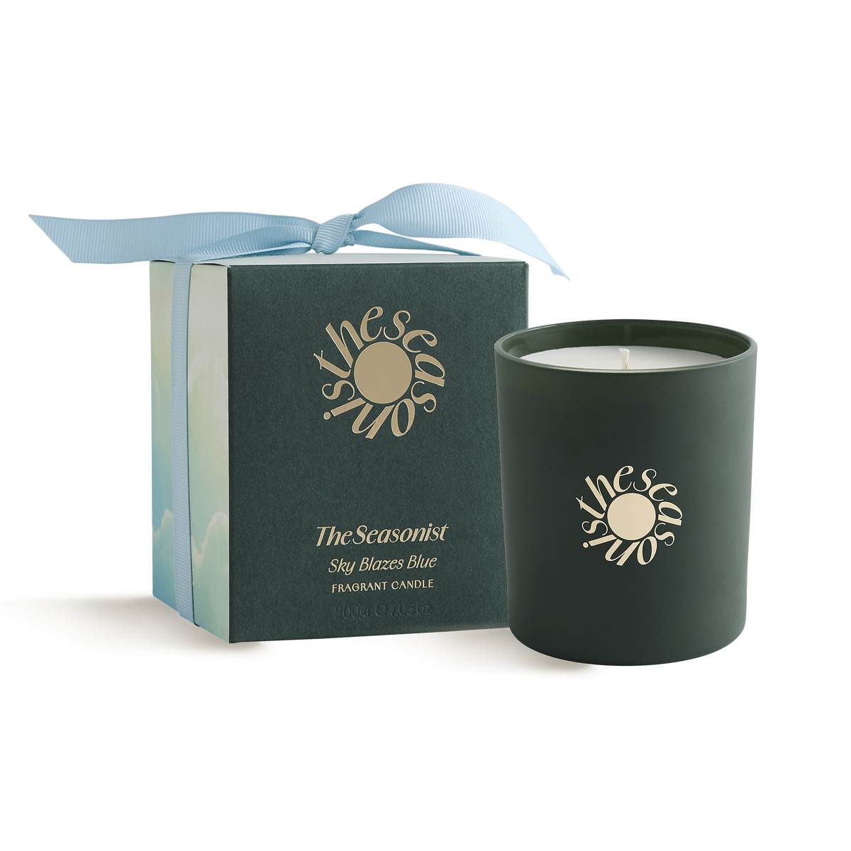 Sky Blazes Blue Fragrant Candle